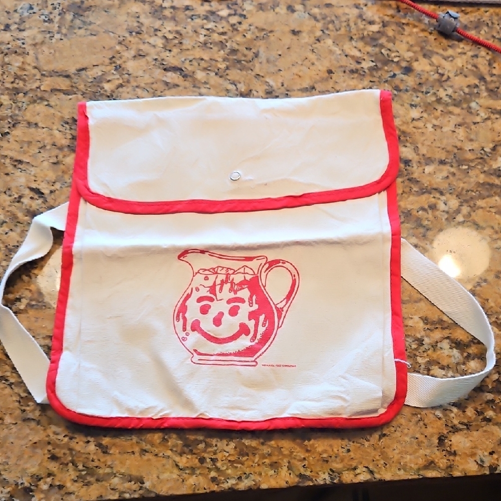 Vintage White and Red Kool-Aid Messenger Bag